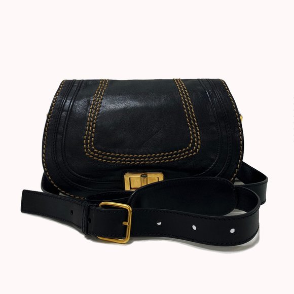 Chloe Marcie Turnlock Messenger Bag - Picture 1 of 10